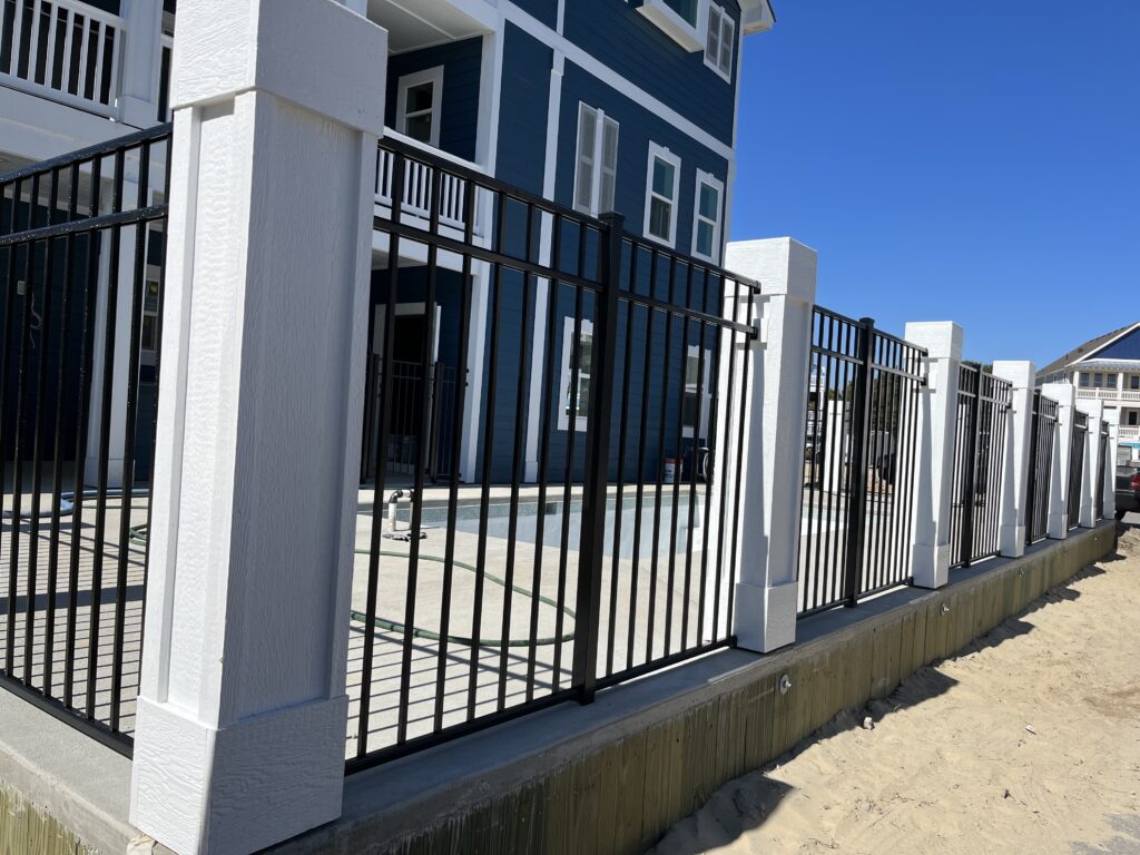 black fence