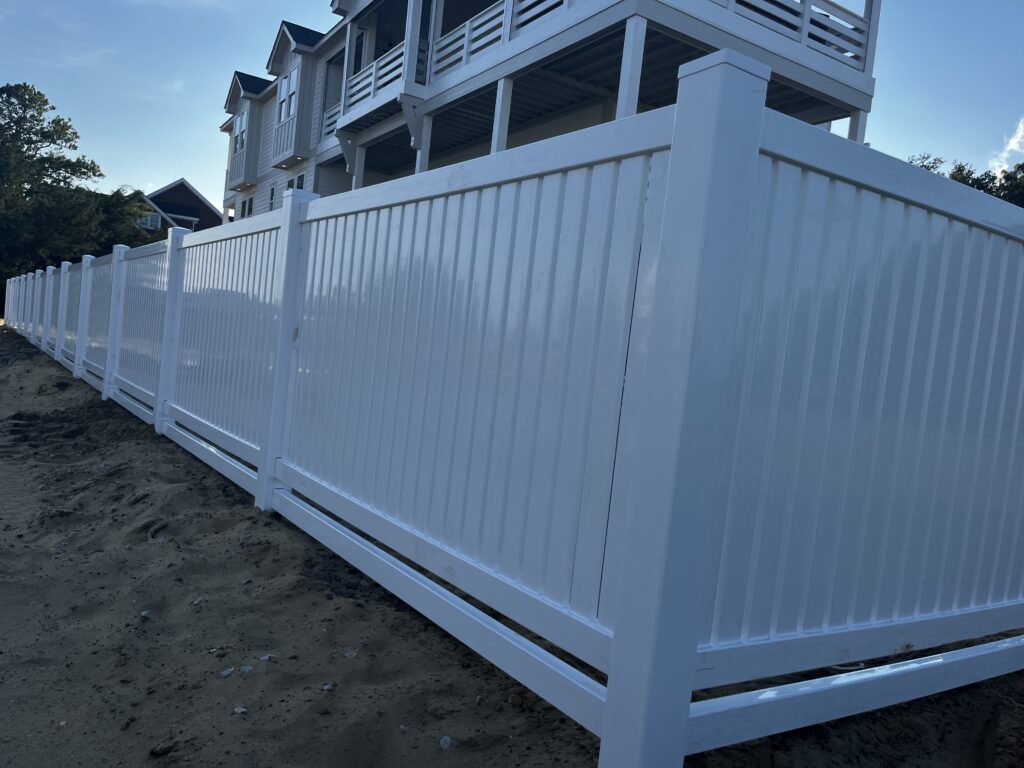 white fence