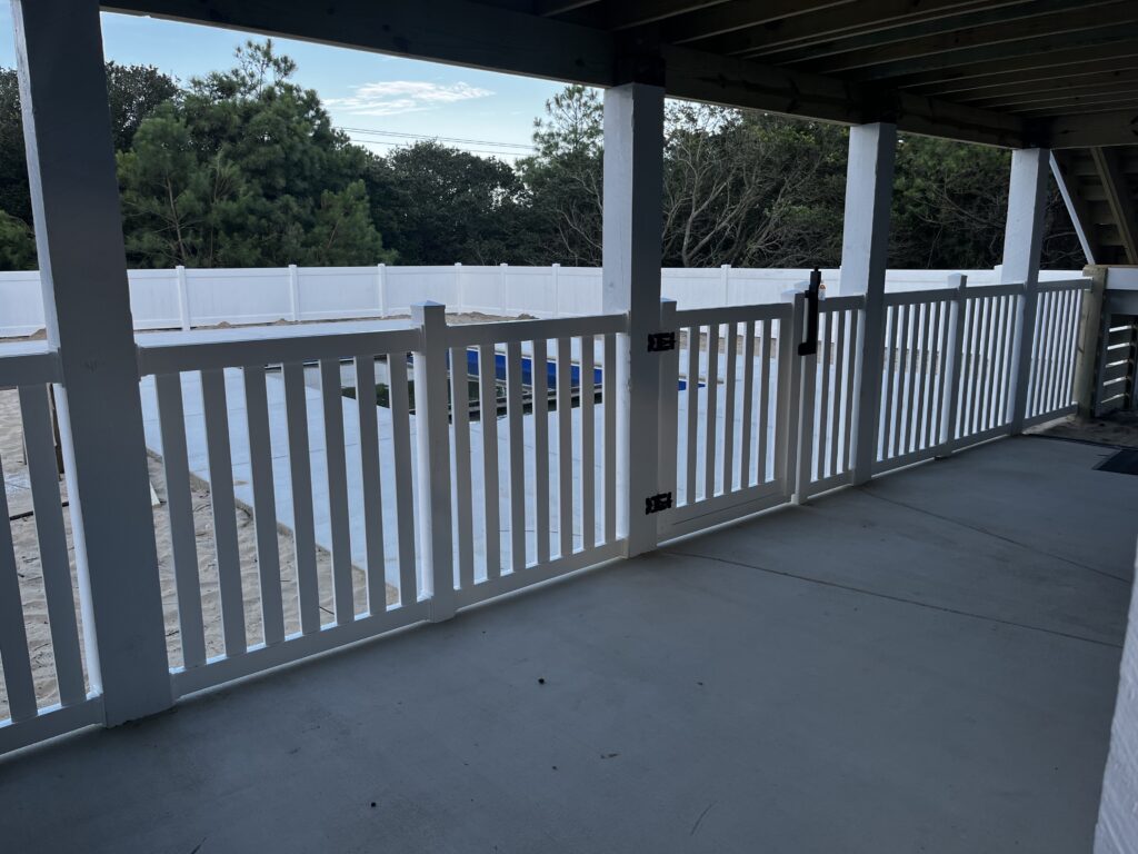 white fence