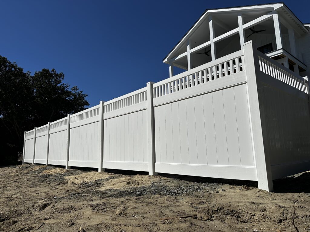 white fence