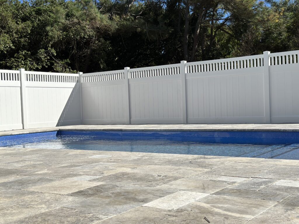 white fence