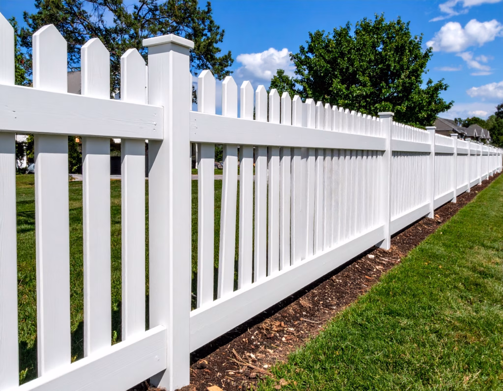 Firefly_white vinyl picket fence 124826